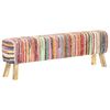 vidaXL Banc 160 cm Multicolore Tissu chindi