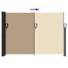 vidaXL Auvent latéral rétractable beige 140x600 cm