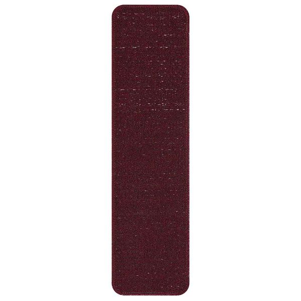 vidaXL Tapis Antidérapants pour Escaliers 15 pcs Bordeaux 75 x 20 cm