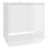 vidaXL Buffet Blanc brillant 70x41x75 cm Bois d'ing&eacute;nierie