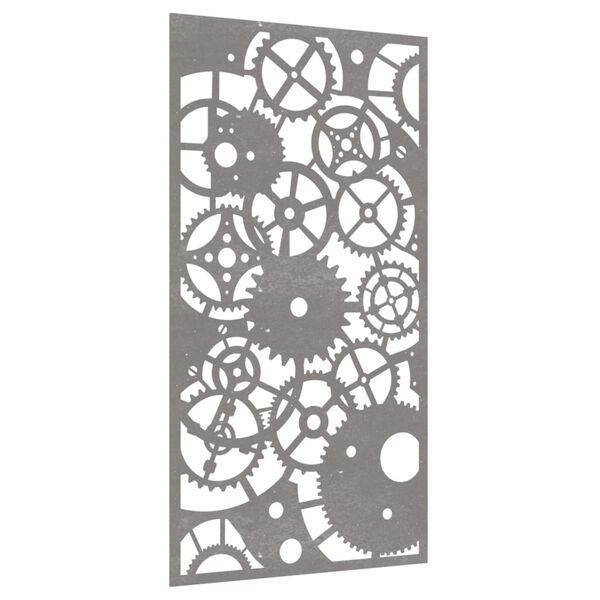 vidaXL Décoration murale jardin 105x55 cm design de roue dentée