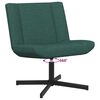 vidaXL Chaise pivotante Vert fonc&eacute; 63 x 75 x 76 cm tissu