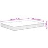 vidaXL Matelas à ressorts ensachés moyen 140x190 cm