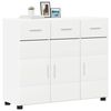 vidaXL Buffet FLORIN Blanc 88,5 x 30,5 x 73 cm Bois d'ing&eacute;nierie