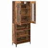 vidaXL Haut Armoire Bois Ancien 69,5 x 34 x 180 cm Bois d'ing&eacute;nierie