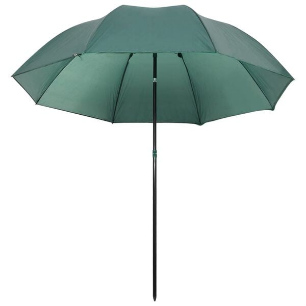 vidaXL Parapluie de p&ecirc;che Vert 220x185 cm