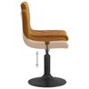 vidaXL Tabouret de bar Marron Velours