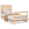 vidaXL Cadre de lit sans matelas avec t&ecirc;te de lit 100x200 cm