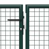 vidaXL Portail de jardin en acier vert 500 x 100 cm