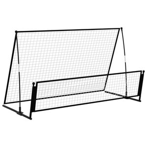 vidaXL But de football de rebondissement 2 en 1 202x104x120 cm Acier