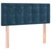 vidaXL T&ecirc;te de lit &agrave; LED Bleu fonc&eacute; 80x5x78/88 cm Velours