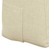 vidaXL Coussin de Dos Cr&egrave;me 140 x 24 x 50 cm tissu