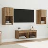 vidaXL Meubles TV muraux 4 pcs Ch&ecirc;ne artisanal Bois d'ing&eacute;nierie