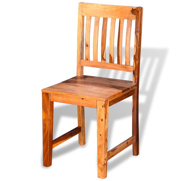 vidaXL Chaises &agrave; manger lot de 6 bois massif