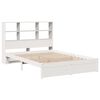 vidaXL Lit bibliothèque sans matelas blanc 120x200 cm bois pin massif