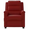 vidaXL Fauteuil de massage électrique Rouge bordeaux Similicuir
