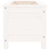 vidaXL Jardinière blanc 82,5x40x39 cm bois massif de pin