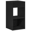 vidaXL Tables de chevet avec tiroir 2 pcs ch&ecirc;ne noir 35x34x66,5 cm