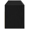 vidaXL Armoire murale de bain noir 100x25x30 cm bois d'ing&eacute;nierie