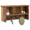 vidaXL Porte-manteau mural avec &eacute;tag&egrave;re Bois ancien 50 x 16 x 26 cm