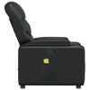 vidaXL Fauteuil de massage inclinable Noir Similicuir