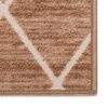 vidaXL Tapis de couloir Marron clair 80x400 cm