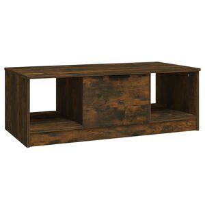 vidaXL Table basse ch&ecirc;ne fum&eacute; 102x50x36 cm bois d'ing&eacute;nierie