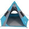 vidaXL Tente de camping tipi 7 personnes bleu imperméable