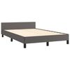 vidaXL Cadre de lit sans matelas gris 120x200 cm similicuir