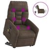 vidaXL Fauteuil inclinable de massage &eacute;lectrique marron
