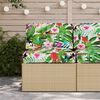 vidaXL Set de coussins de palette 2 pcs Jungle tropicale Tissu Oxford