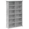vidaXL Meuble CD Gris b&eacute;ton 60 x 17 x 92 cm Bois d'ing&eacute;nierie