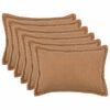vidaXL Housse de coussin 6 pcs HOUTEN Beige 40 x 60 cm Boucl&eacute;