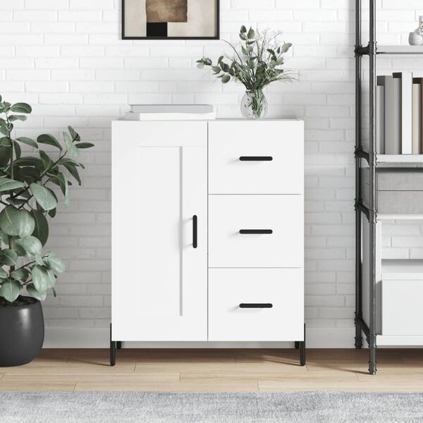 vidaXL Buffet blanc 69,5x34x90 cm bois d'ing&eacute;nierie