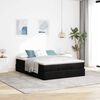 VidaXL Cadre de lit ottoman avec matelas noir 140x200 cm similicuir
