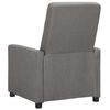 vidaXL Fauteuil électrique de massage Gris clair Tissu