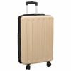 vidaXL Valise avec verrouillage Champagne 43 x 27 x 66 cm Plastic ABS