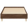 vidaXL Cadre de lit sans matelas chêne marron 75x190cm bois ingénierie