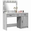 vidaXL Table de Toilette 2 pcs Gris 40 x 41 x 75 cm Bois d'ing&eacute;nierie