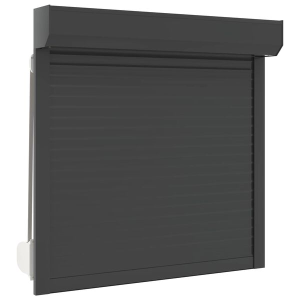 vidaXL Store Roulant Anthracite 100 x 100 cm Aluminium et Polyur&eacute;thane