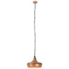 vidaXL Lampe suspendue industrielle Cuivre Fer et bois solide 26cm E27