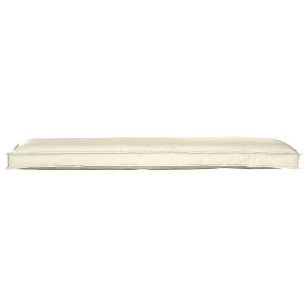 vidaXL Coussin Cr&egrave;me 150 x 40 x 8 cm Tissu Oxford
