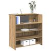 vidaXL Bureau r&eacute;ception ch&ecirc;ne artisanal 100x50x103,5cm bois ing&eacute;nierie
