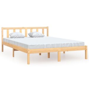 vidaXL Cadre de lit sans matelas bois massif 120x200 cm