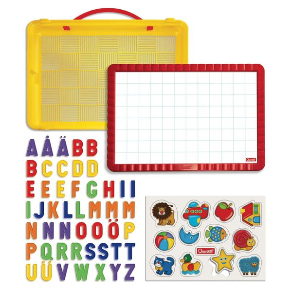 Quercetti Ensemble de tableau avec lettres magn&eacute;tiques 66pcs Magnetino