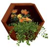 vidaXL Jardini&egrave;res murales 2 pcs Rouill&eacute; Acier corten 46x10x40 cm