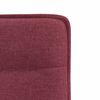 vidaXL Chaises &agrave; manger lot de 4 rouge bordeaux tissu