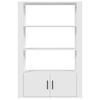 vidaXL Buffet Blanc 80x30x119,5 cm Bois d'ingénierie