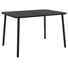 vidaXL Table de jardin anthracite 110x80x71 cm acier
