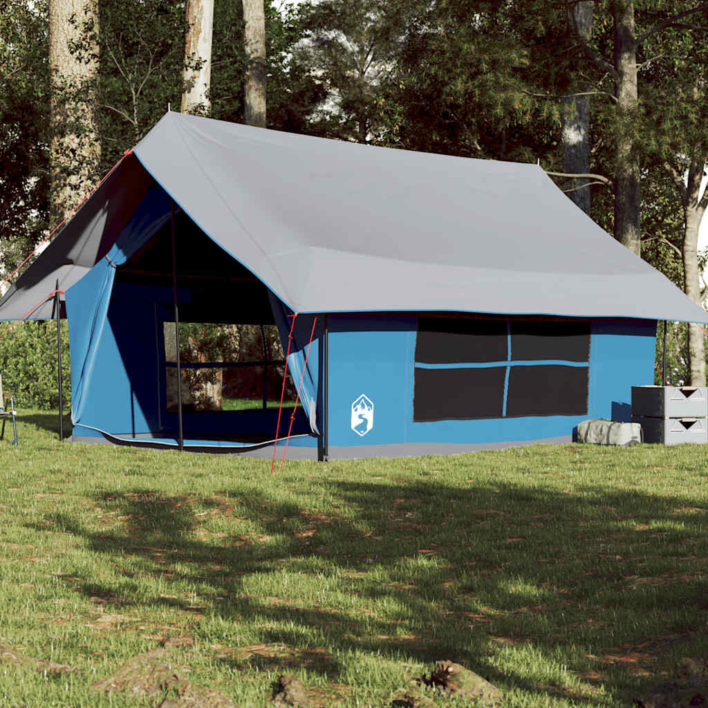 The Living Store Tente de camping cabine 4 personnes bleu libération